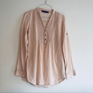 Zara Long Sleeve Button Up Blouse